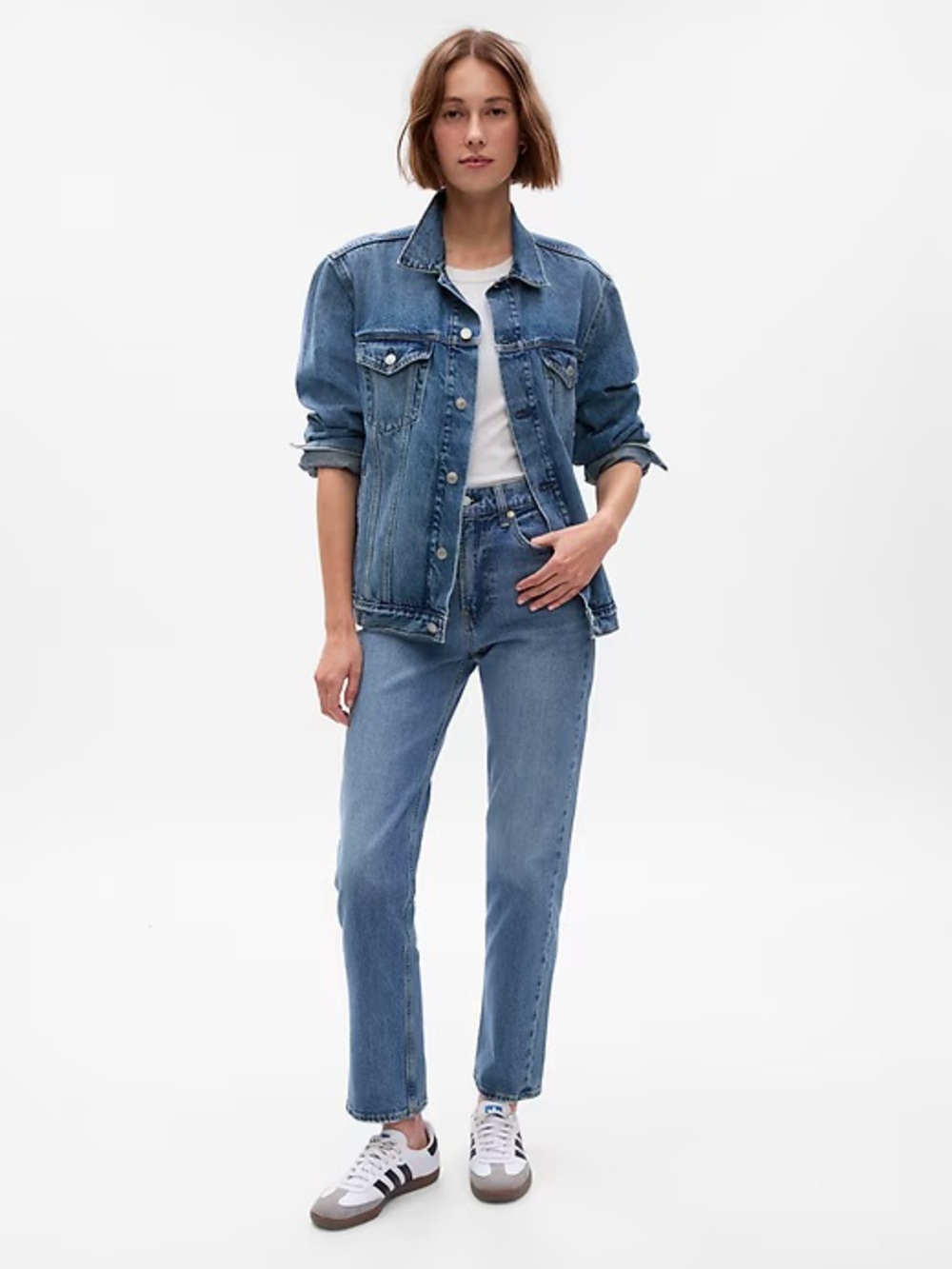 Gap Sky High Straight Women Jeans in Light Blue size 31